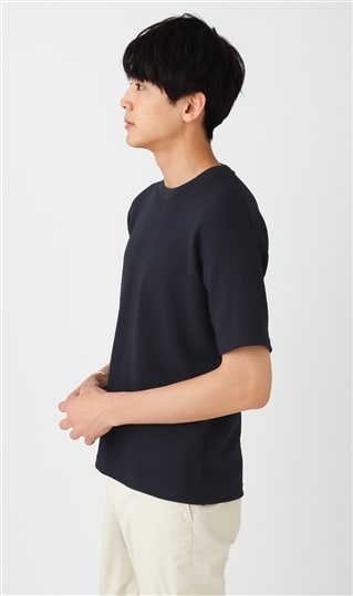 フクレチェックジャカードTシャツ【COOL CONTACT】【すごシャツ】1